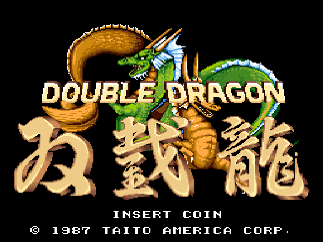 Double Dragon (US set 3) Title Screen